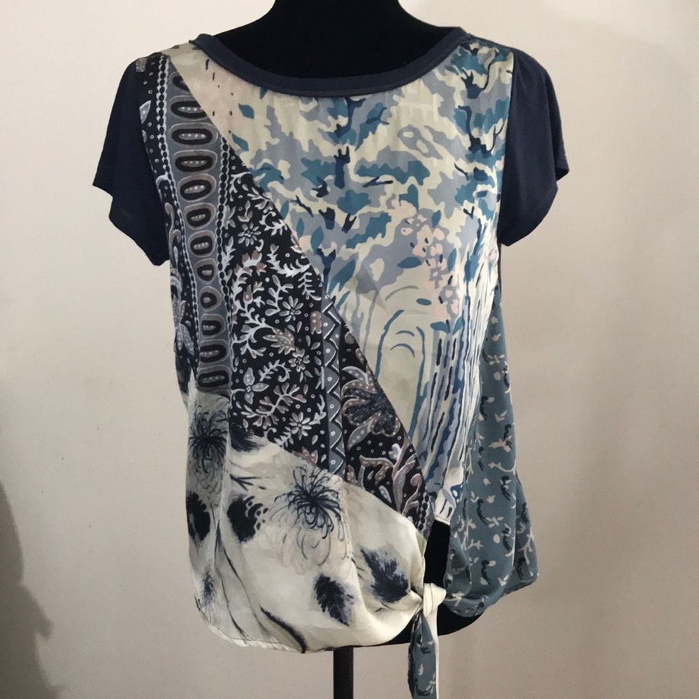 Anthropologie {Tiny} Satin Front Tee